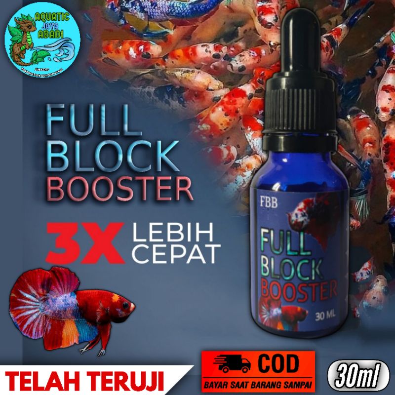 Obat Mutasi Ikan Cupang FULL BLOCK BOOSTER Menaikan warna ikan
