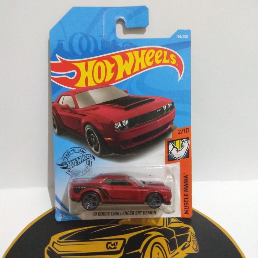 HOT WHEELS - 18 DODGE CHALLENGER SRT DEMON MERAH