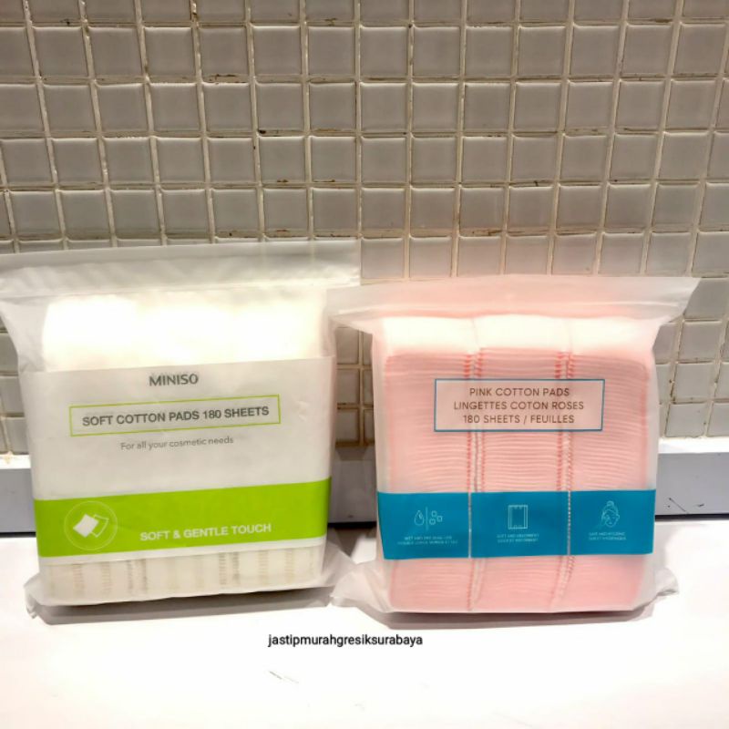 PINK COTTON PADS SOFT COTTON PADS MINISO KAPAS MINISO KAPAS TIPIS MINISO KAPAS PINK