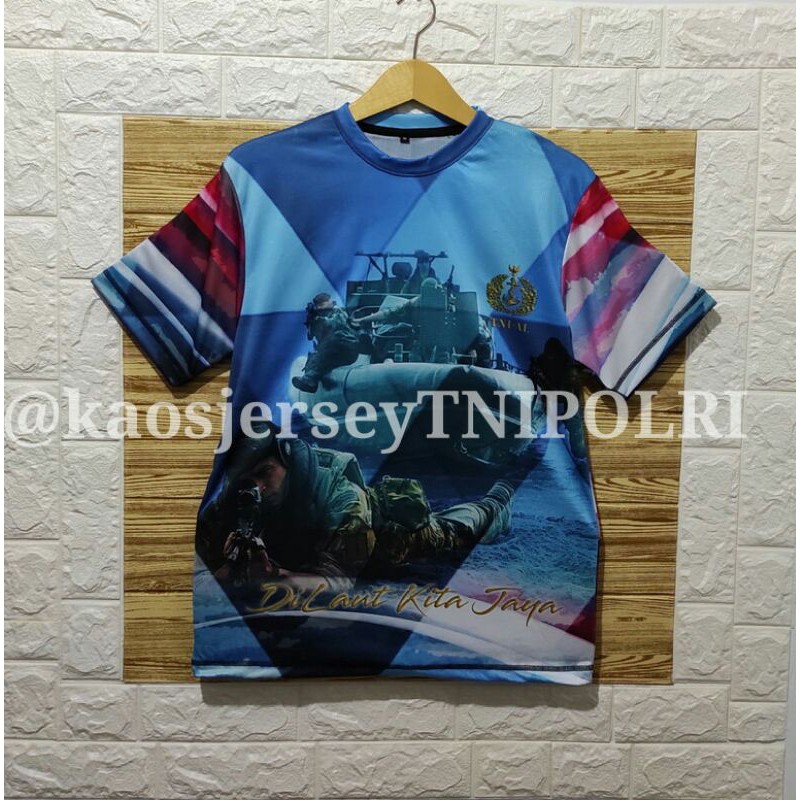 Kaos Jersey TNI-AL full printing