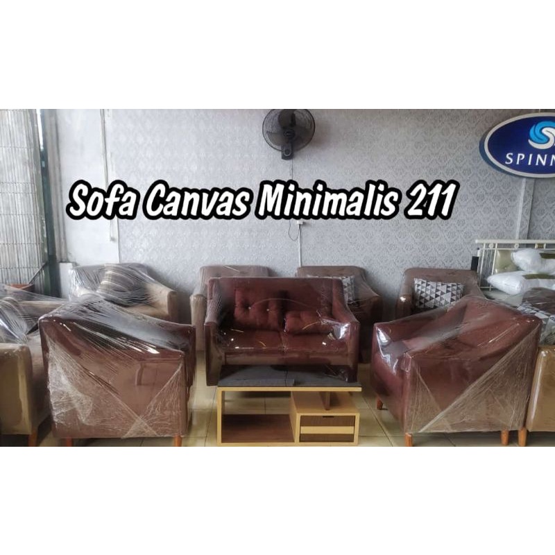 Sofa Canvas Brown