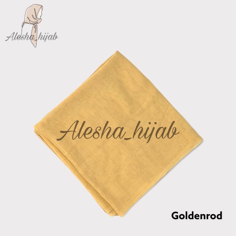 Segi Empat Paris | Jilbab Paris | Hijab Paris | Kerudung Paris Polos Premium-Goldenrod
