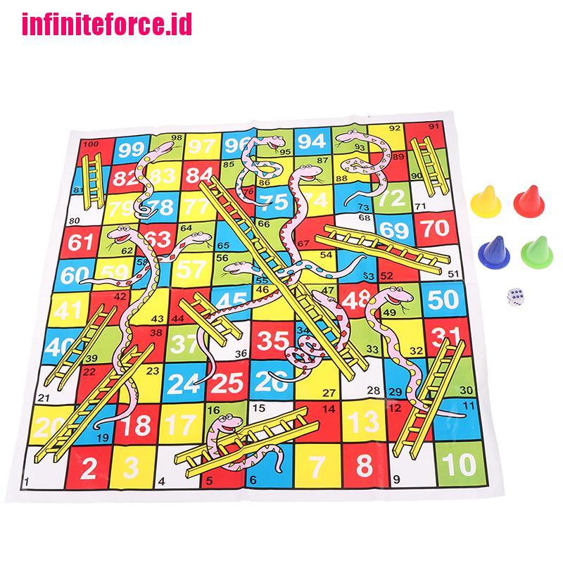 Snake ladder educational kids children toys family interesting board game gifts