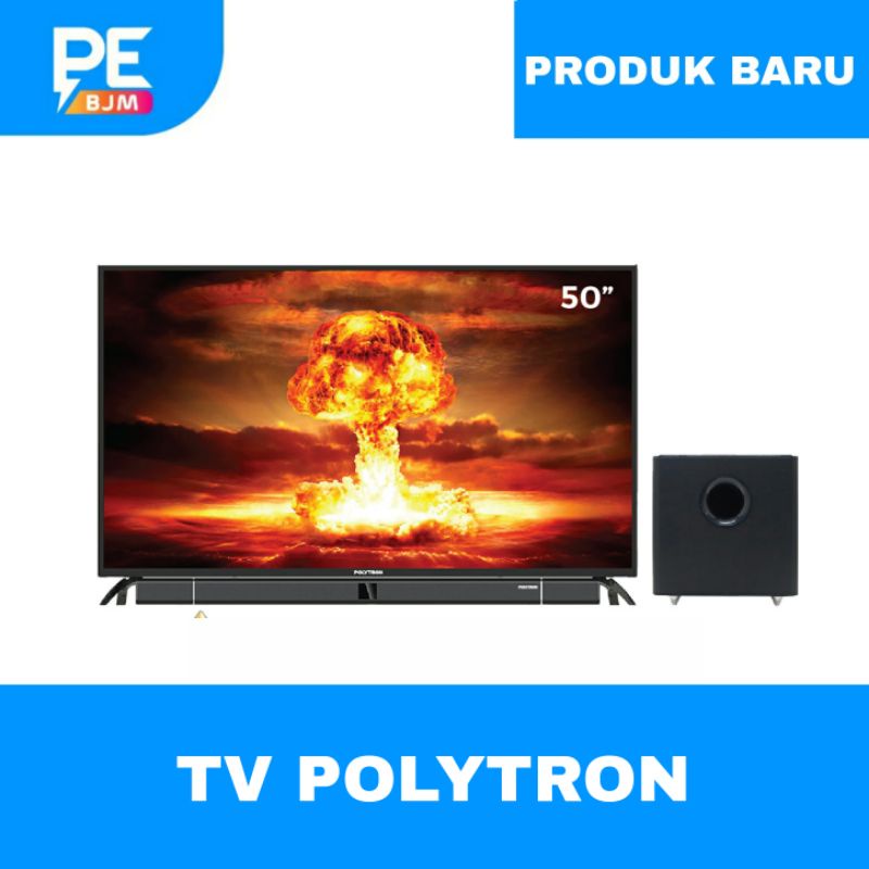 TV LED POLYTRON CINEMAX SOUNDBAR - PLD-50BV8758 - GARANSI RESMI