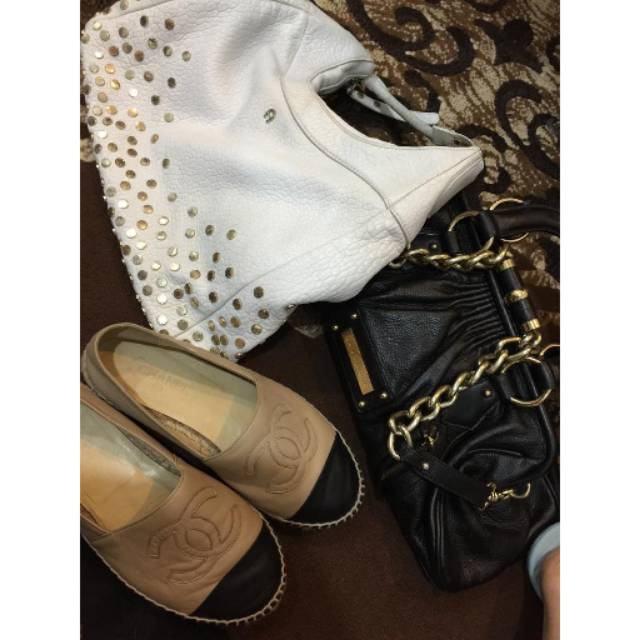 Aigner bag, barbara bui bag & chanel shoes