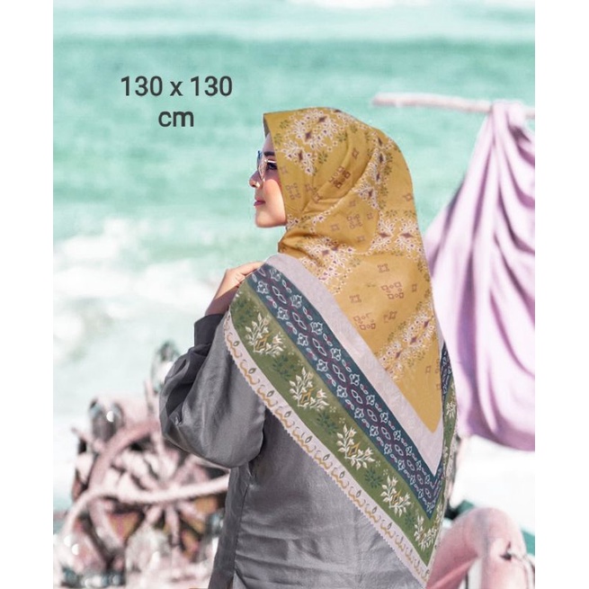 PROMO / SYARI AMITAH MUSTARD / JILBAB VOAL PREMIUM / GROSIR  SYARI / HIJAB SEGI EMPAT / VOAL MOTIF P