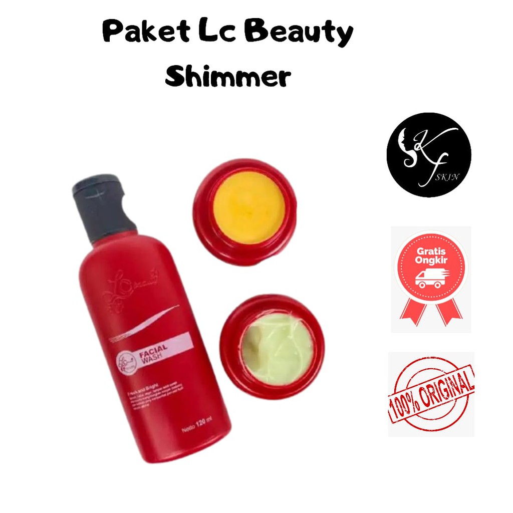 Terlaris Lc Beauty Shimmer / Terampuh Mencerahkan Kulit Lc Beauty Shimmer / Lc Beauty Original