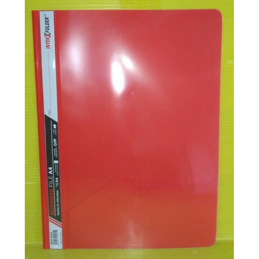 

UKRION-Inter X Folder Business File A4 - Merah (Pak 12 Pcs)-om