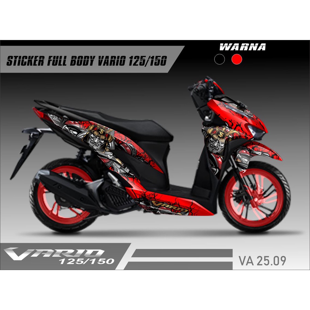 (COD) TERBARU Decal Sticker Honda Vario New 125 150 Full body - Stiker Skotlet Modifikasi All New Va
