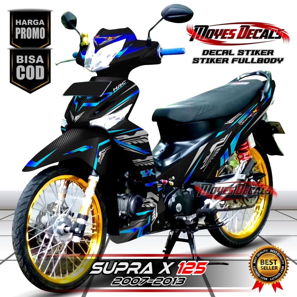 Terbaru Decal Stiker Supra X 125 Fullbody Modifikasi Stiker Fullbody Motor Supra X 125 Decal Stiker 