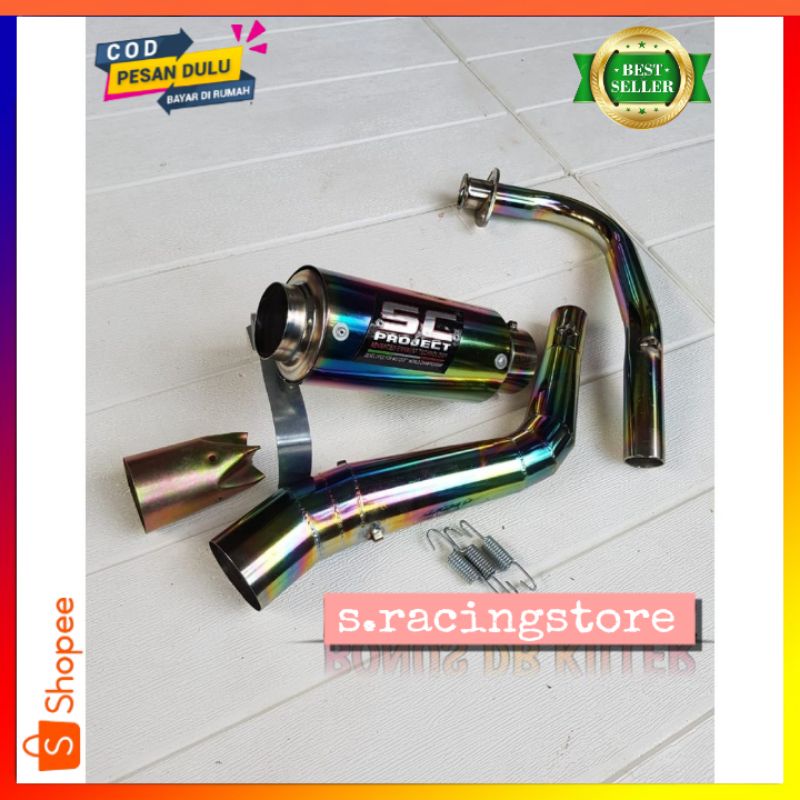 KNALPOT RACING SC PROJECT MIO J MIO M3 MIO SOUL GT MIO Z BEAT SCOOPY VARIO RAINBOW BONUS DB KILLER