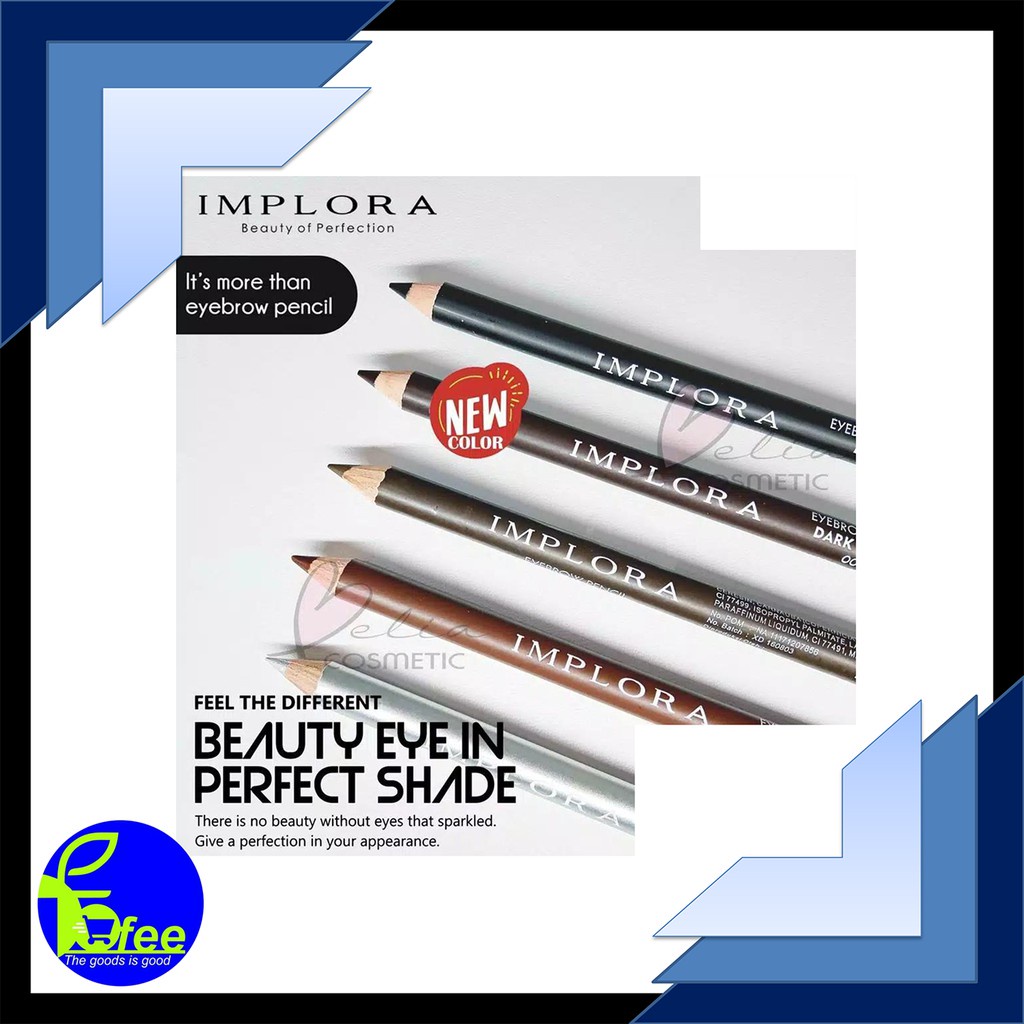 [LOCAL] - Implora Pensil Alis BPOM / Eyebrow Ppencil Kode PA11