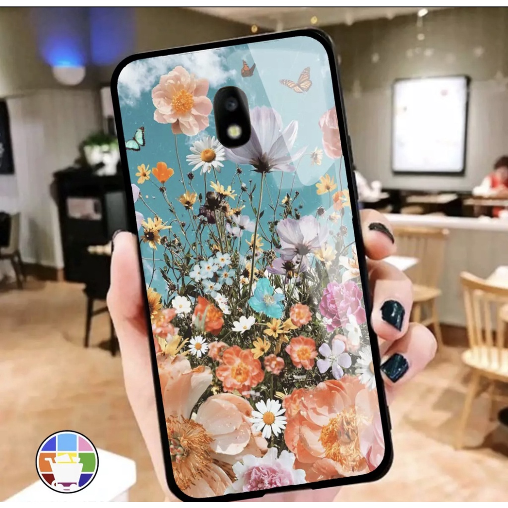 ACASTO Case Samsung J3 Pro/ J5 Pro motif fashion bunga flower art style keren unik design pria & wan