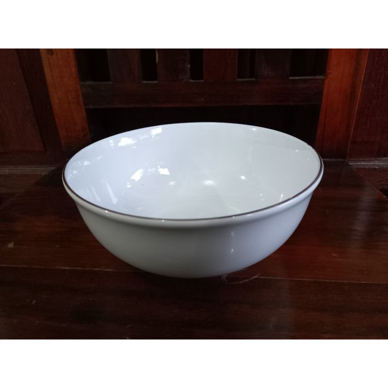 Mangkok Keramik Merek IndoKeramik/Mangkok Porcelain/Mangkok List Emas