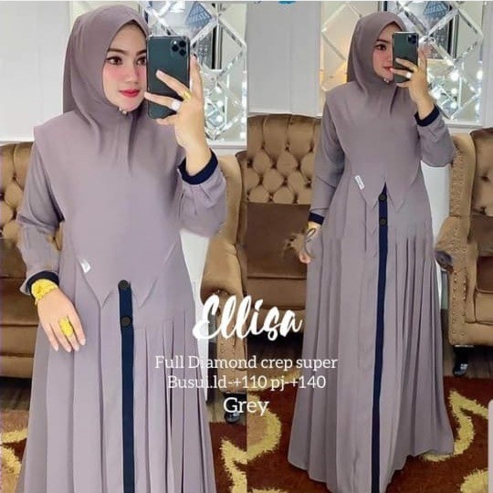 ESHAL WEAR DRESS MUSLIMAH GAMIS SYARI ELIZA