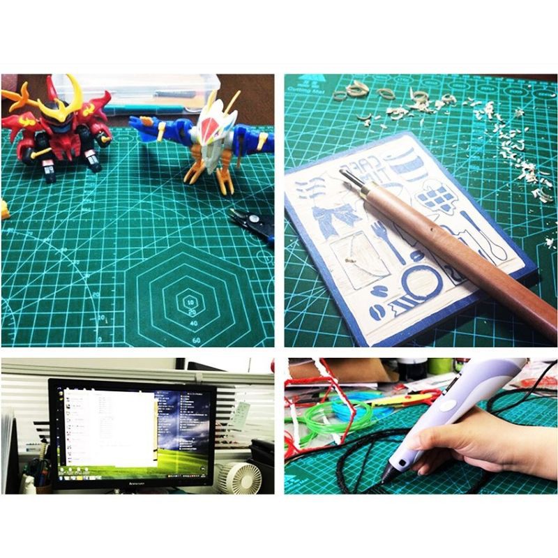 A3 PVC Cutting Mat Cutting Pad Board Double-sided DIY Tool Cutting Board-Papan Potong / alas potong