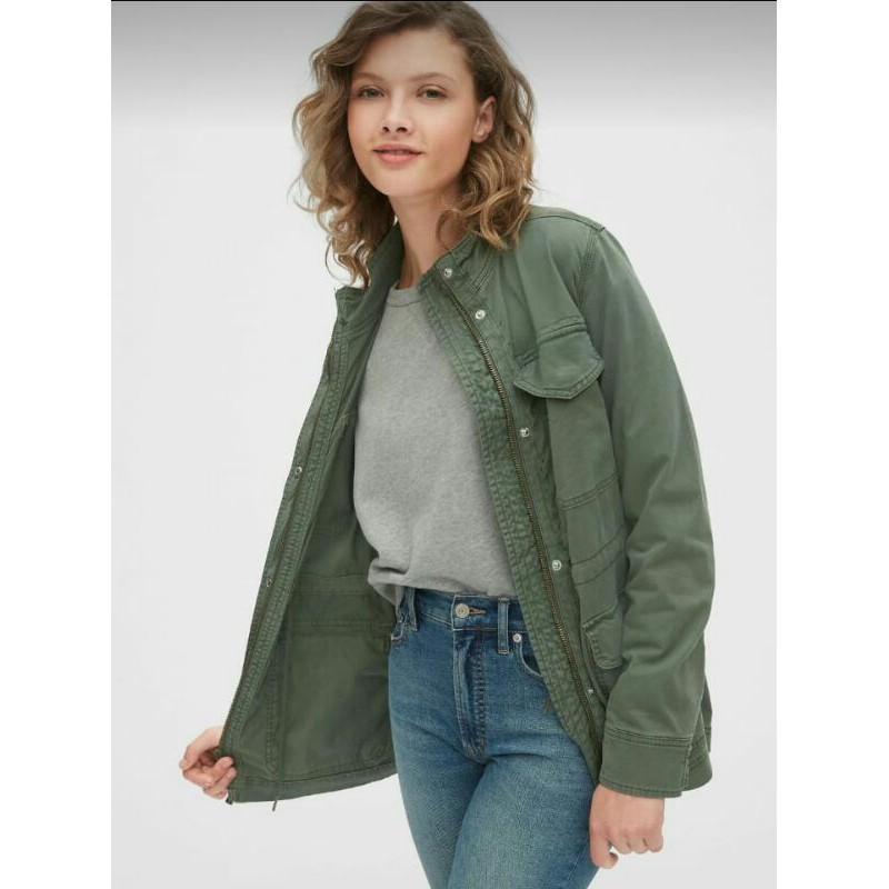 Jaket Wanita GAP Parka Khakis Original Branded