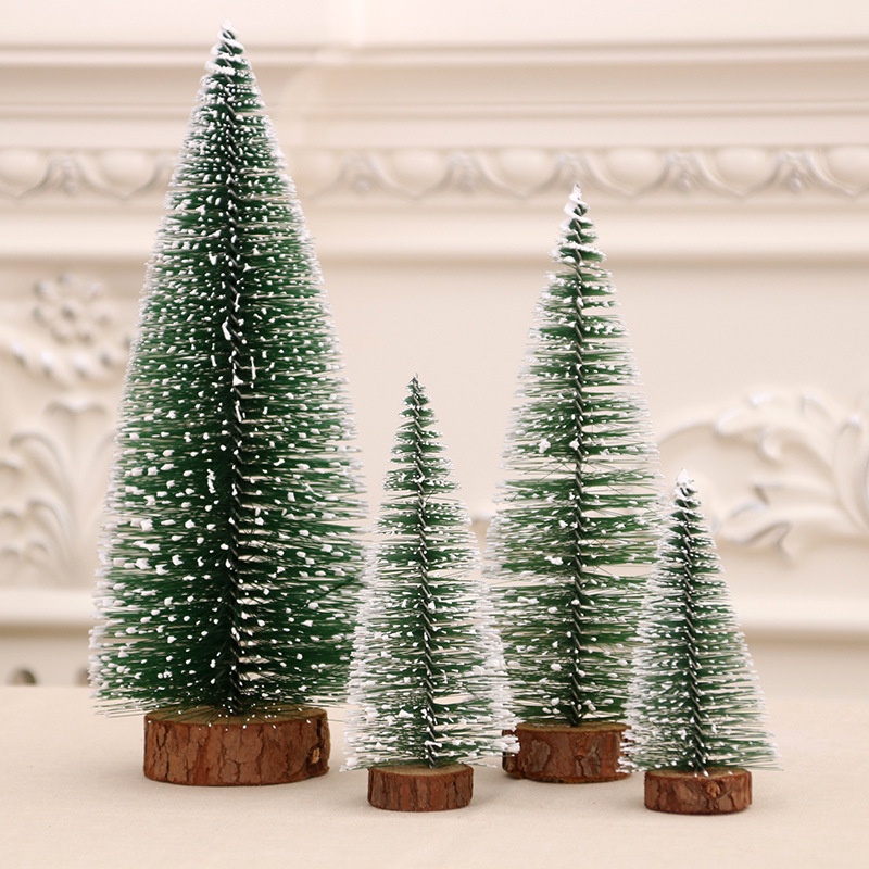 [NEW] Pohon Natal Christmas Tree Pajangan Meja Pohon Cemara Pinus Dekorasi Hiasan Pohon Natal Daun Jarum Salju Pohon Kecil Meja