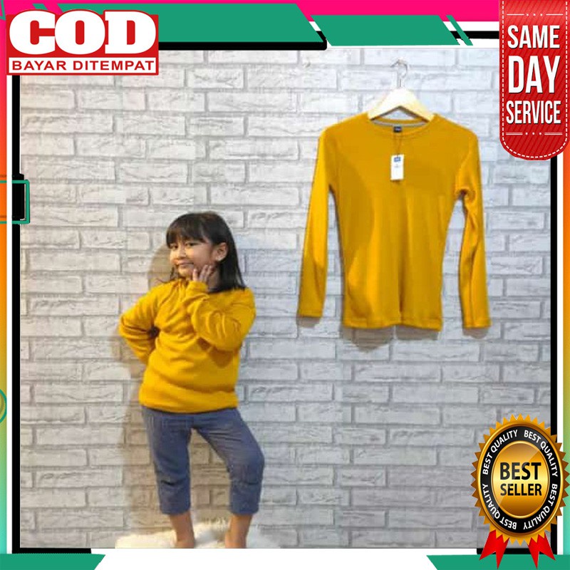 KAOS RIB POLOS PREMIUM ANAK ANAK _ Kaos polos anak rib premium