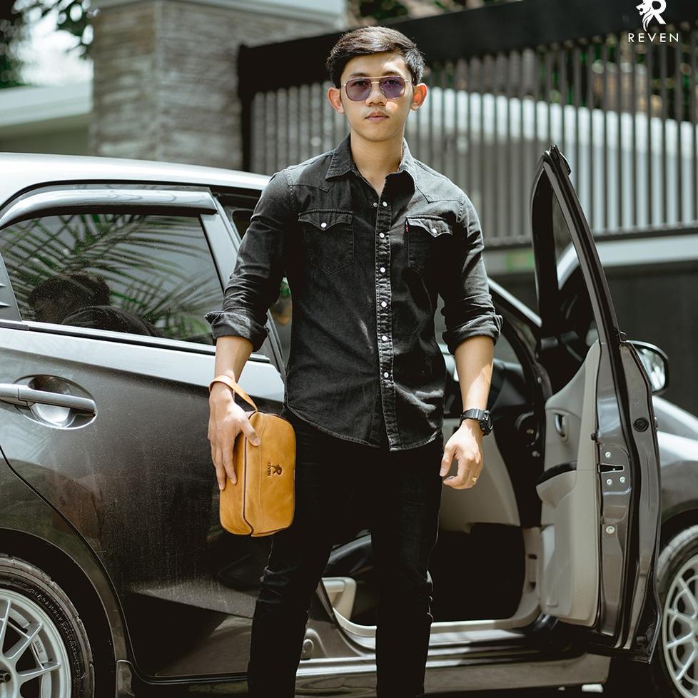 [PROMO CZK60] Clutch Pria Pouch Handbag Hand Bag Dompet Besar Tas Tangan Tenteng Fashion Pria Wanita