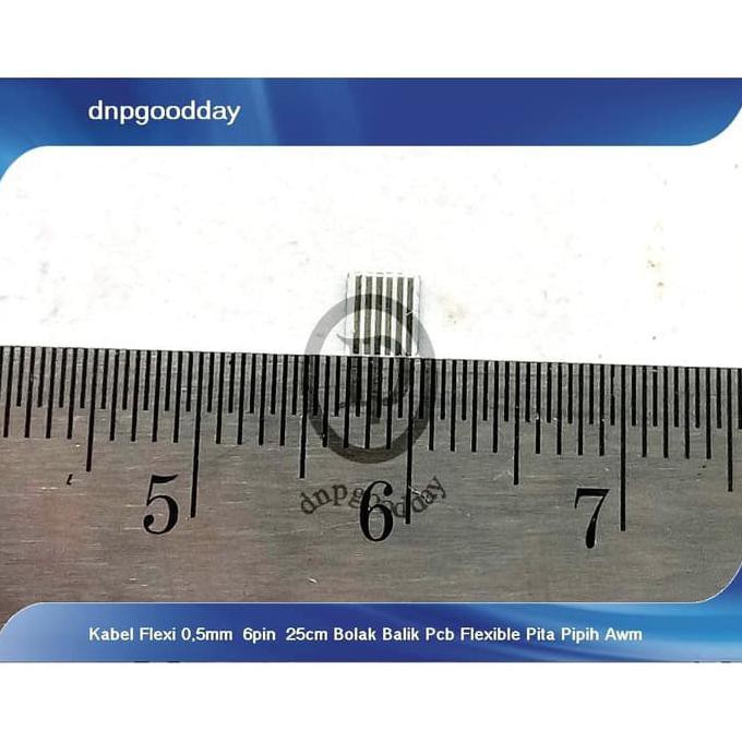 

Kabel Flexi 0,5Mm 6Pin 25Cm Bolak Balik Pcb Flexible Pita Pipih Awm Dnpgood11 Segera Beli