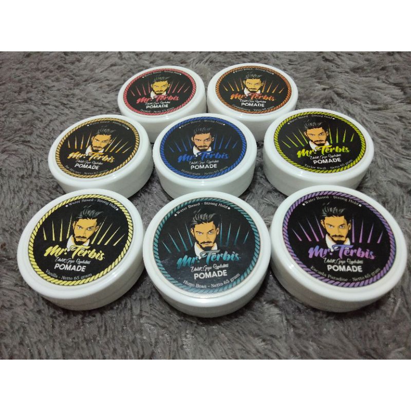 Pomade 1 Kg Isi 20 Pcs Waterbased Mr. Trebis Bebas Pilih Aroma Bonus Sisir