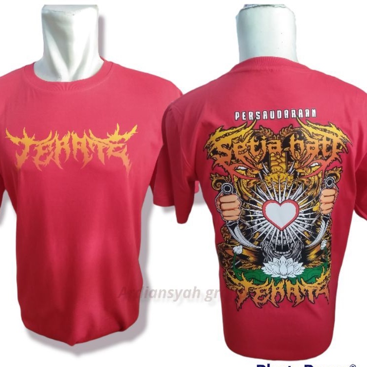 Kaos PSHT KARAMBIT NEW RED KEREN