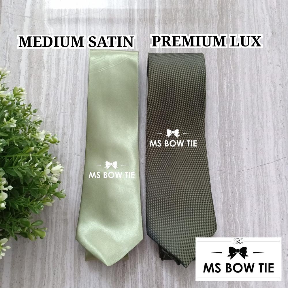 BARU SPESIAL DASI PANJANG pria medium HIJAU LUMUT 3489 ろ