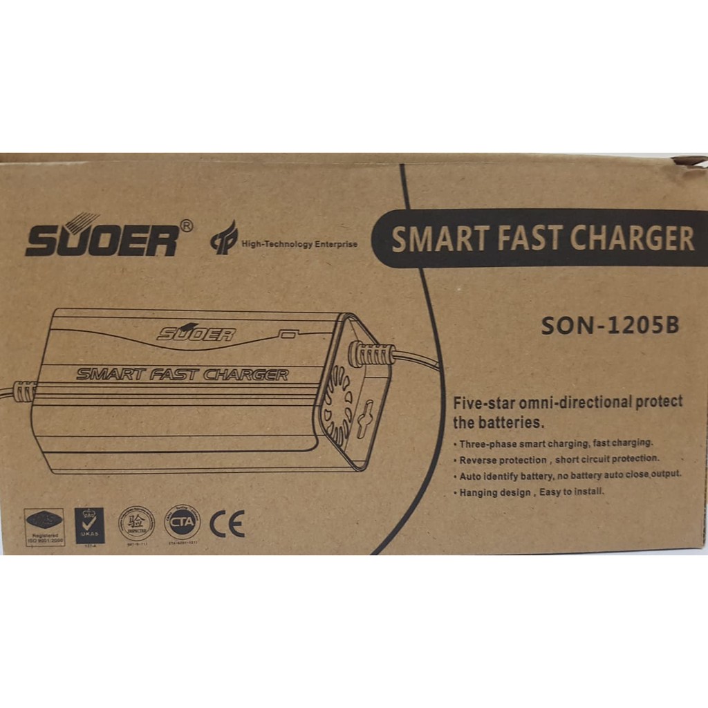 Charger Aki Otomatis Suoer 12V 5A Cas Aki Suoer 12V 5A Original