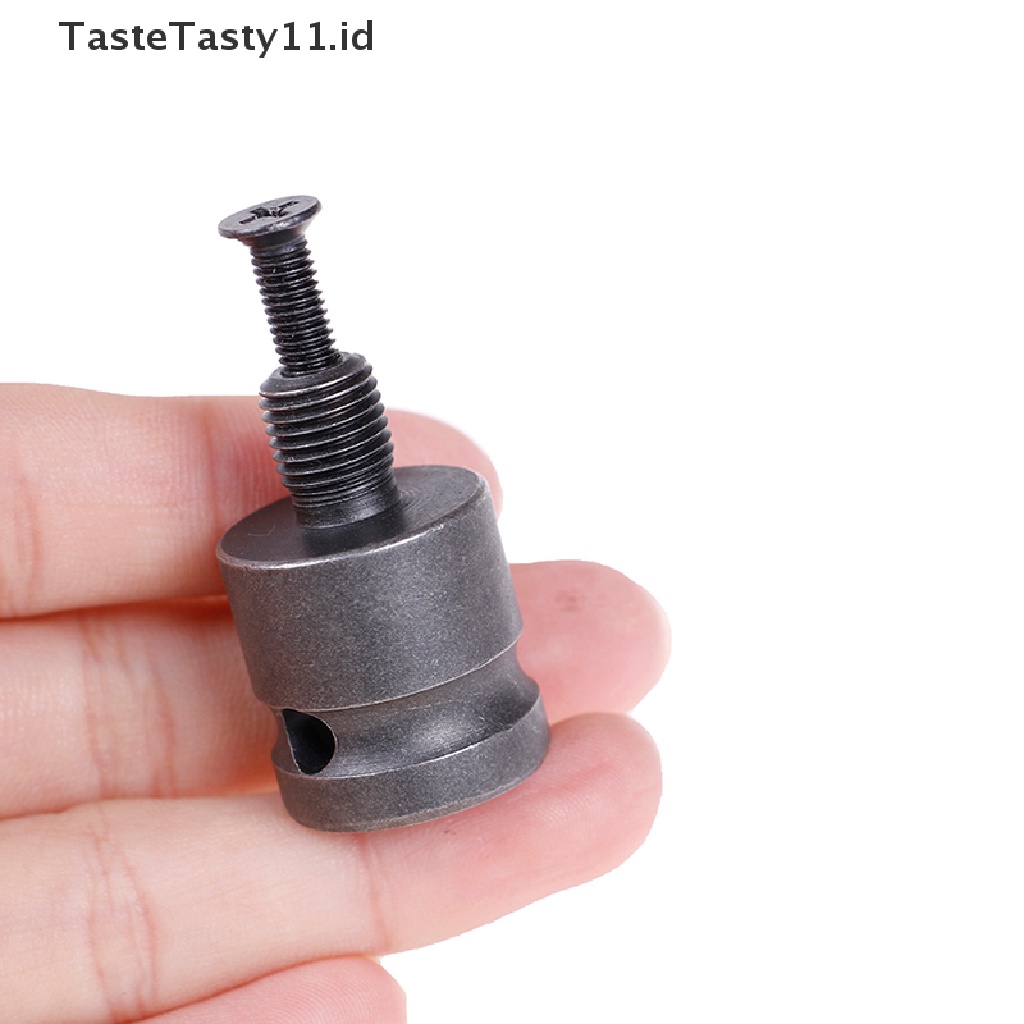 Tastetasty Adapter Konverter Bor Chuck Keyless 3 / 8-24unf 3 / 8 &quot;Dengan Sekrup