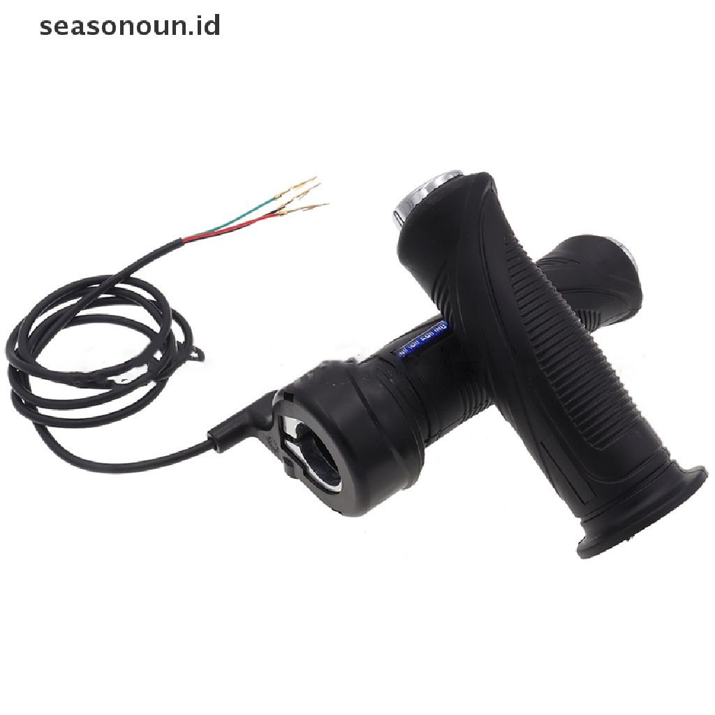 【seasonoun】 3 Wires 12-48v Electric Bicycle Motorcycle Speed Accelerator Throttle Grip .