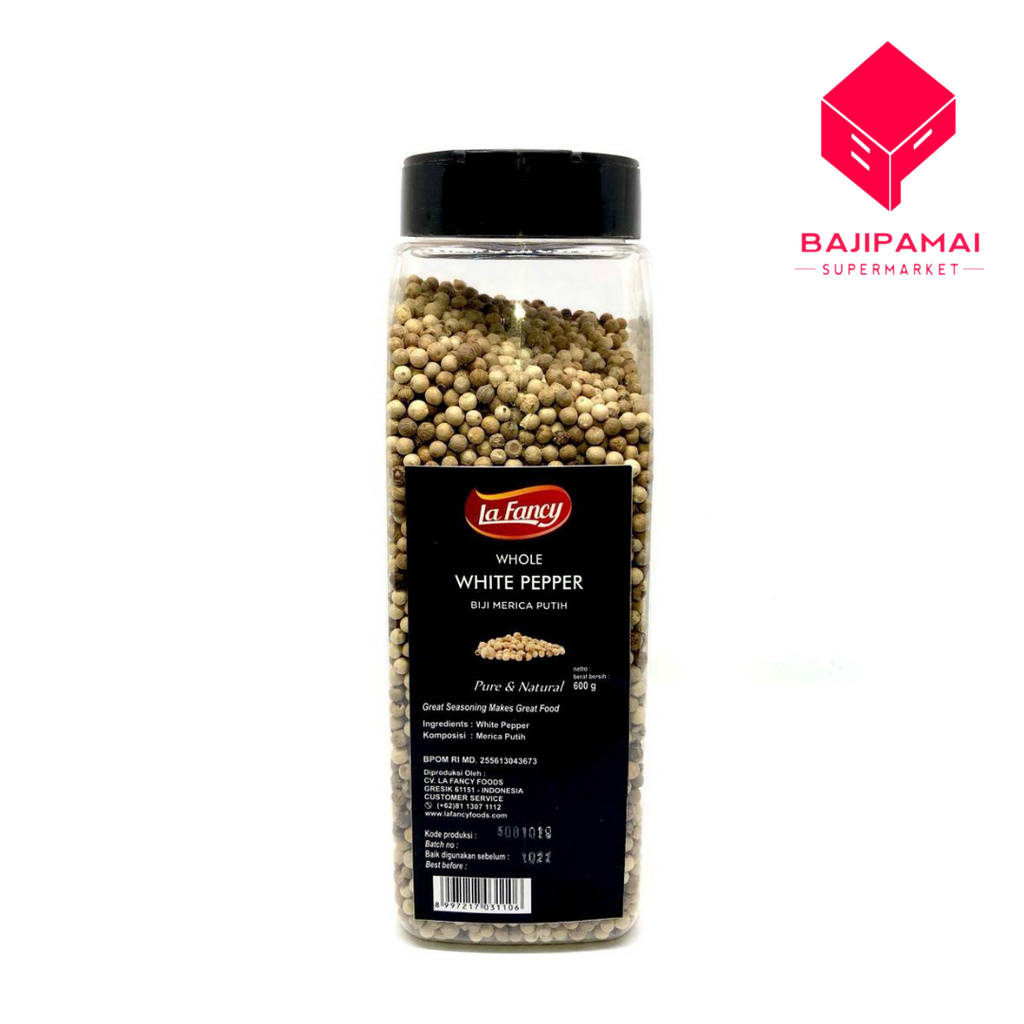 

LA FANCY WHOLE WHITE PEPPER / BIJI MERICA PUTIH 70 GR