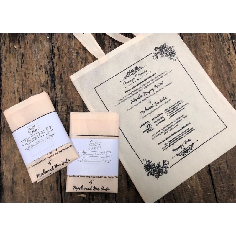 Undangan / Tas Undangan / Undangan Unik/Undangan Nikah /Undangan Pernikahan /Undangan Tas / Rustic
