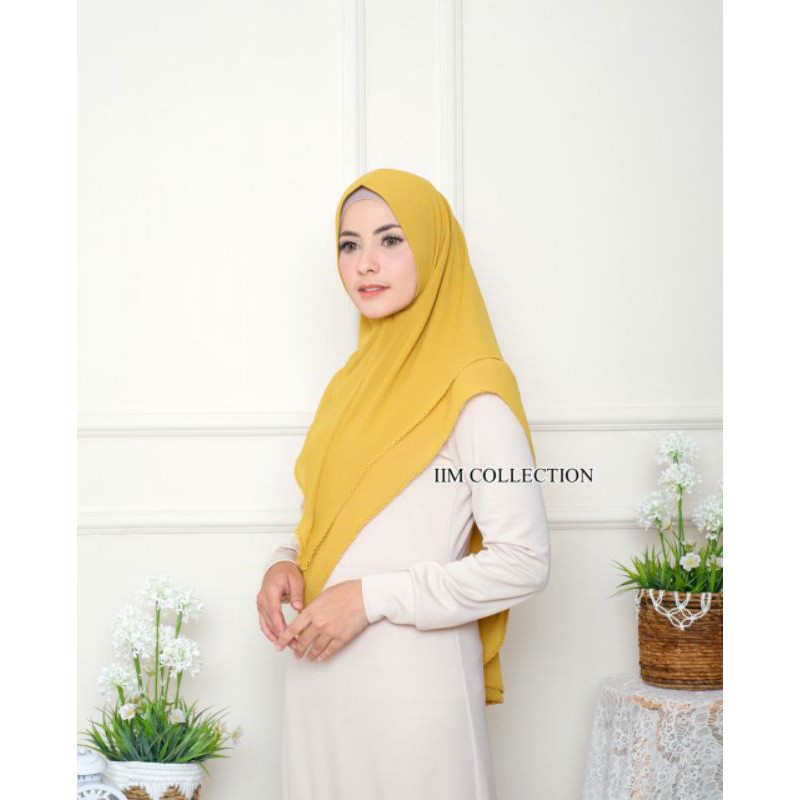 (((ORIGINAL IiM Collection) Khimar Ceruty Armani ATTIN  Picot