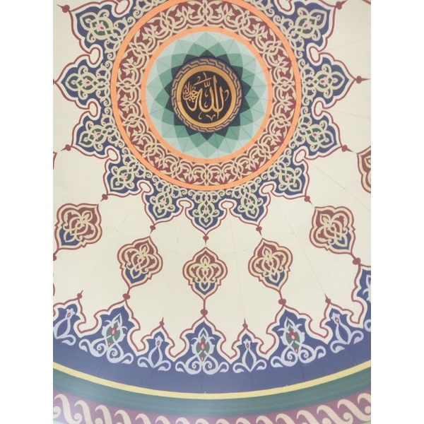 

mal stensil sketsa ornamen kaligrafi kubah