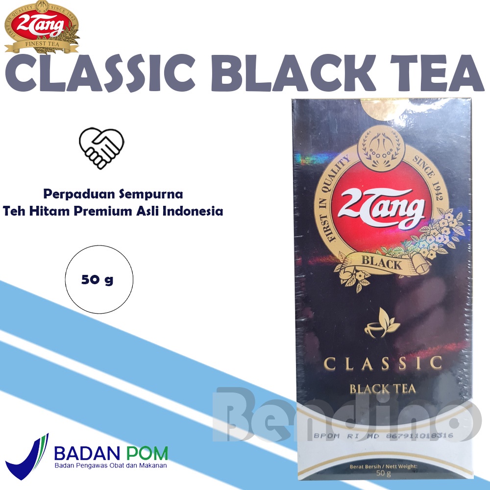 

SALE ! - 2Tang Classic Premium Black Tea Leaf Box 50gr - 2 Tang Klasik Teh Hitam Daun 50 gr 50 gram 50Gram