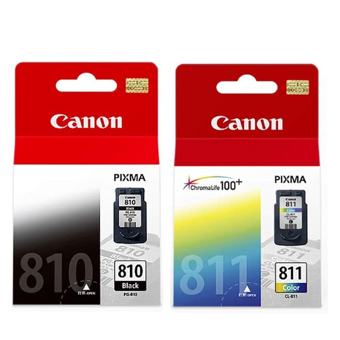 Canon Ink Cartridge PG 810 Black CL 811 Color Tinta Warna Hitam For Untuk Printer Pixma IP 2770 2772 MP 237 245 258 268 276 287 486 496 497 MX 328 338 347 357 366 416 426 Genuine