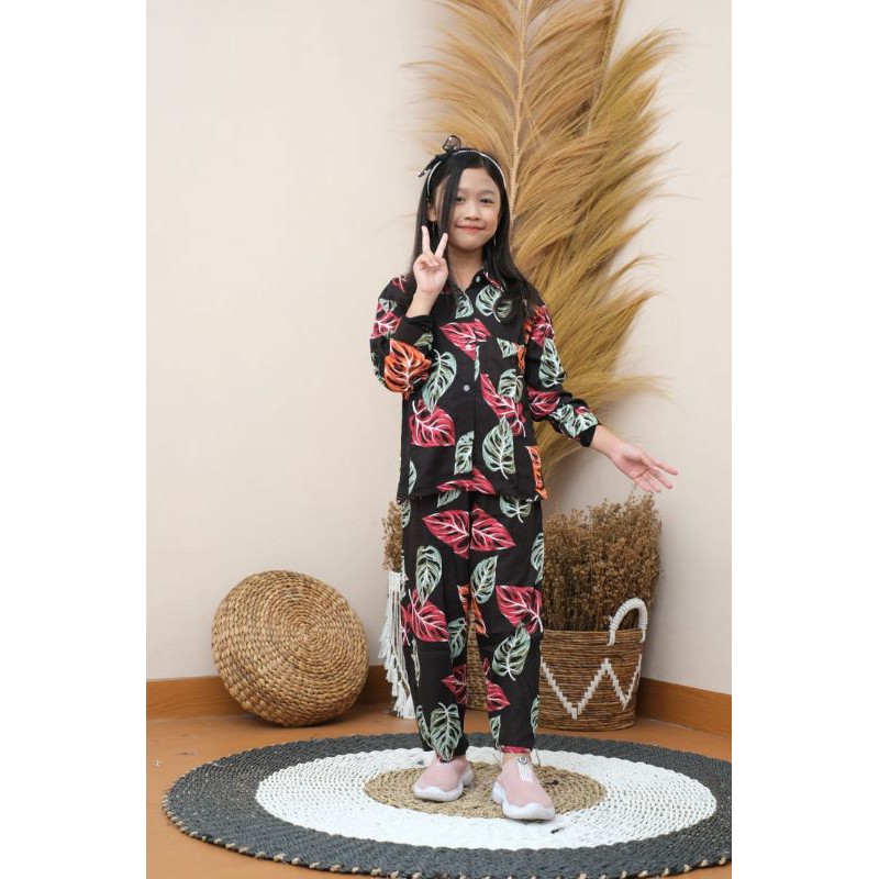 PIAMA ANAK TANGGUNG SET MOTIF JABOL