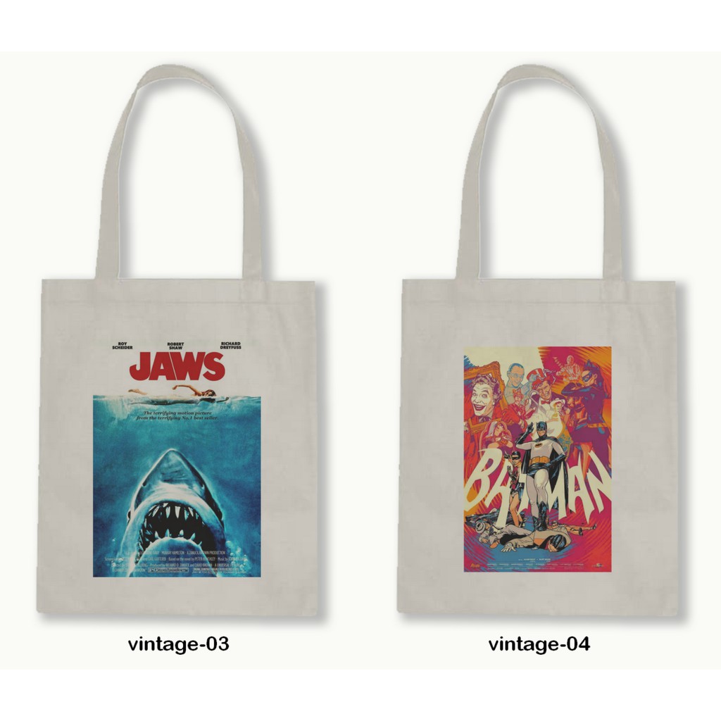 TOTE BAG BLACU 30X40 - VINTAGE FILM POSTER series.01