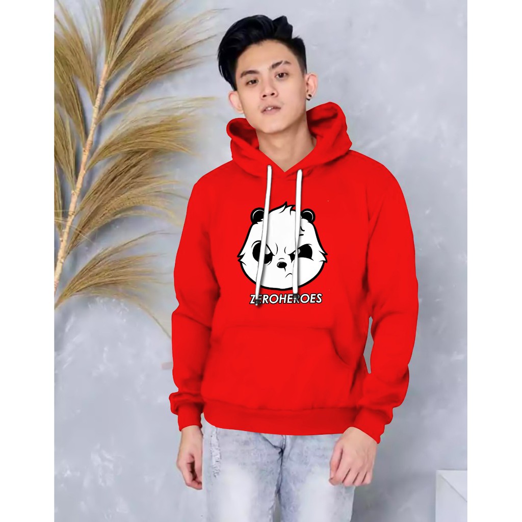 Hoodie Pria / Hodie Pria  / Jaket Pria / Sweater Hoodie Zero Heroes Bahan Fleece UK L-XL