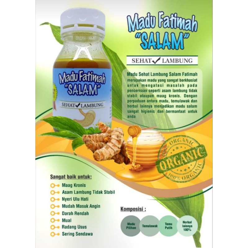 

Madu Sehat Lambung, Madu Fatimah Salam | 350gr