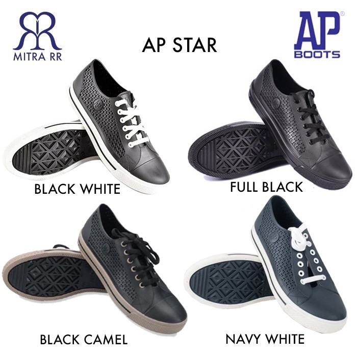 MitraRR Sepatu Kets ApStar AP STAR AP Boots Full Black Hitam Navy White Camel Coklat Black White