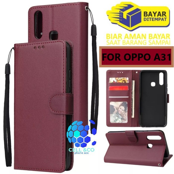 Flip cover OPPO A31 Flip case buka tutup kesing hp casing flip case leather wallet