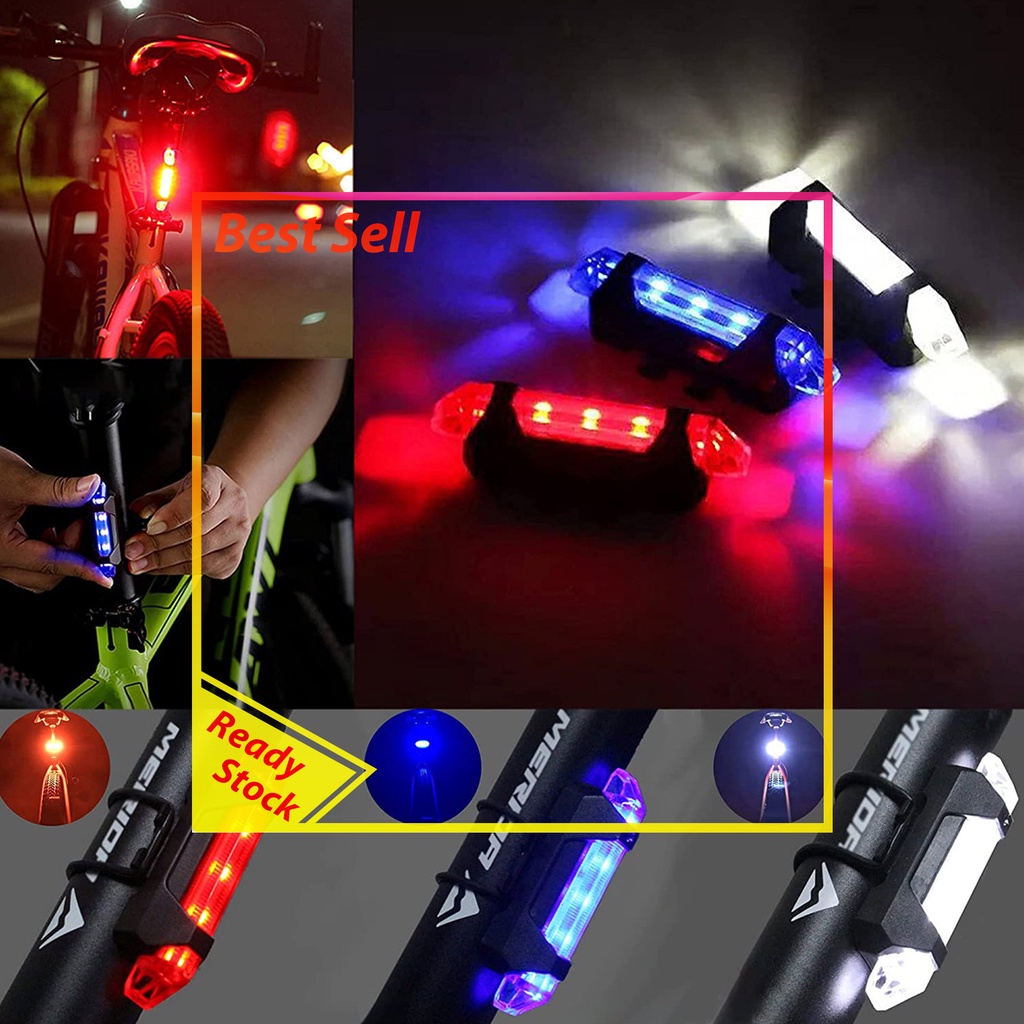 Bicycle Tail Light LED Bike Rear Back Lamp Waterproof Safe Night Riding