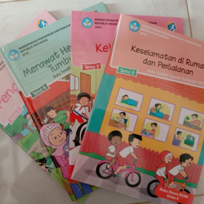 

❤BISA COD❤ Buku Tematik SD MI kelas 2 Tema 5,6,7,8