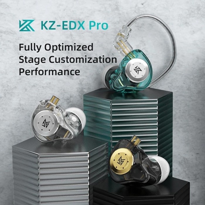 KZ EDX Pro with Mic Noise Cancelling Earphone Heavy Bass Sensation Sport Headset-2