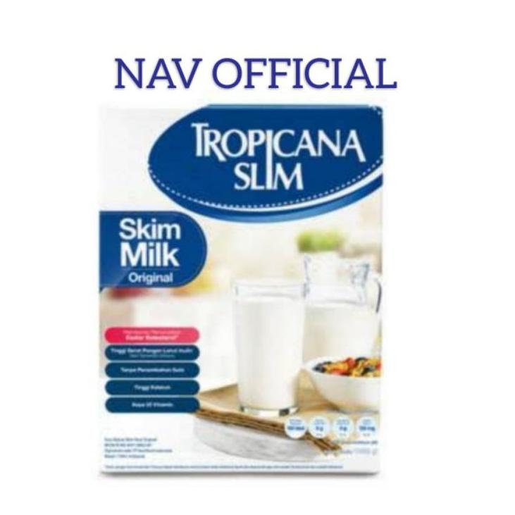 

0GJ TROPICANA SLIM Non Fat Skim Milk Plain (Susu NFDM Original) 1Kg/1000gr Σ➠ (Terbatas)