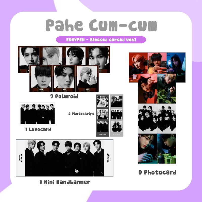 ENHYPEN paket hemat dan photocard premium SET