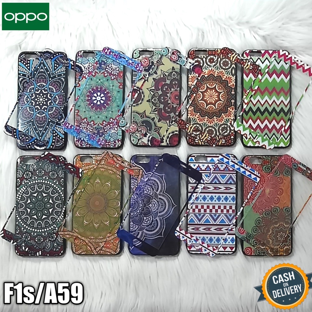 Softcase Tribal + Tempered Glass For Oppo F1s/A59