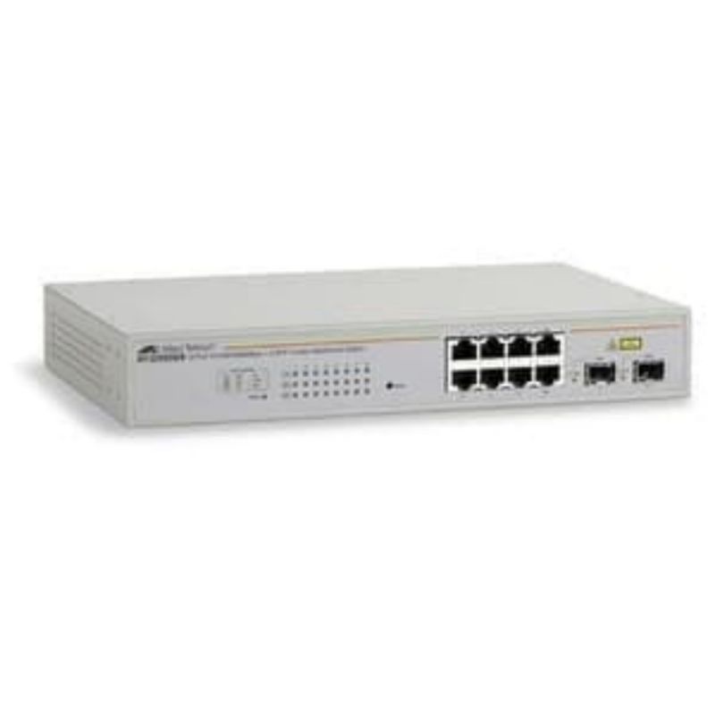 ALLIED TELESIS AT-GS950/8 SWITCH 8 PORT GIGABIT + 2 SFP WEBSMART